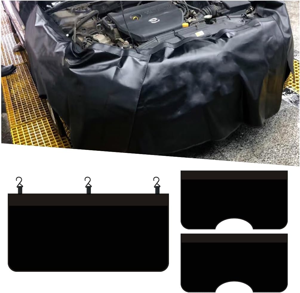 3 fundas magnéticas para guardabarros de coche negro
