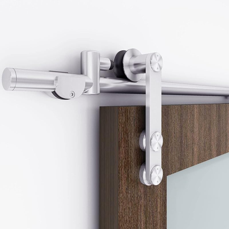 Kit rieles acero inox 6ft para puerta corrediza granero