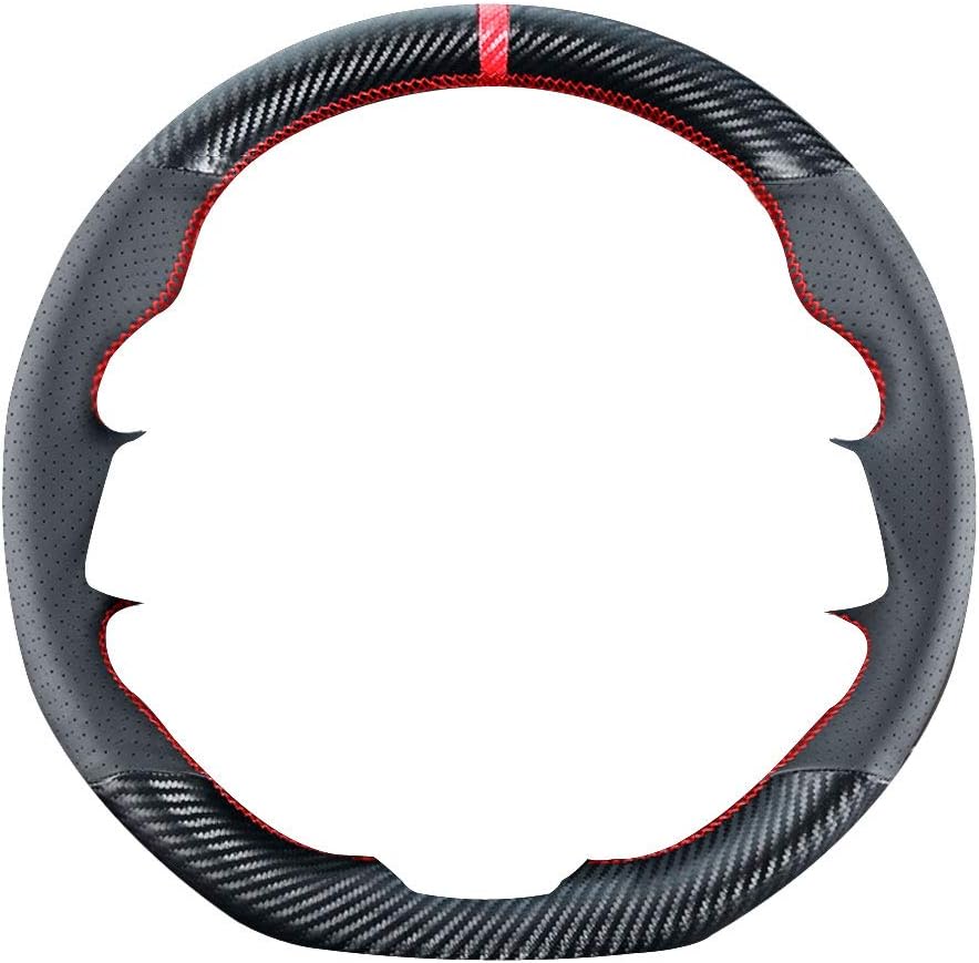 Costura fibra carbono volante Subaru WRX STI 15pulg cuero