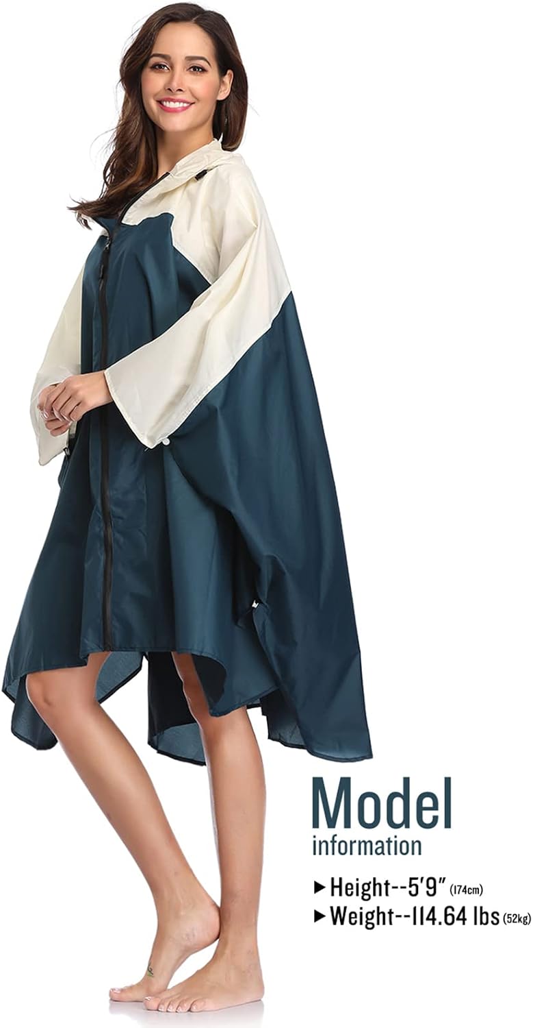 Poncho lluvia unisex impermeable con capucha