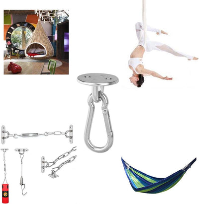 Juego 2 gancho acero inox 304 para techo pared yoga hamaca