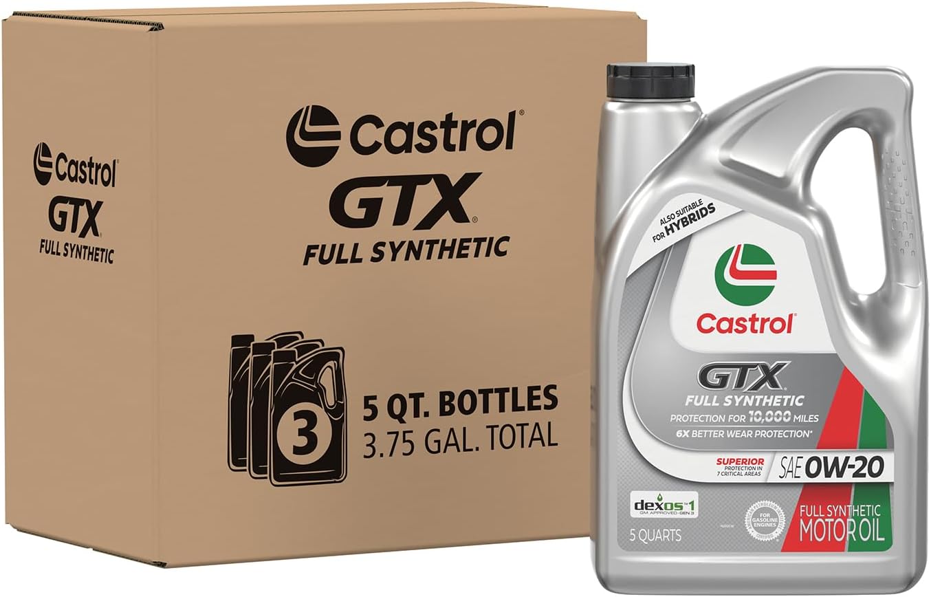 Aceite motor sintético GTX 0W-20 5qt pack 3