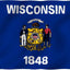 Bandera Wisconsin 3x5ft poliéster ojales latón