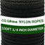 Cuerda nailon 100ft x 1/4pulg para exteriores