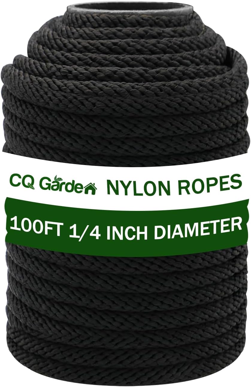 Cuerda nailon 100ft x 1/4pulg para exteriores