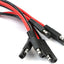 10 Pzas Mazos Cables Desconexión Rápida 12pulg Rojo y Negro