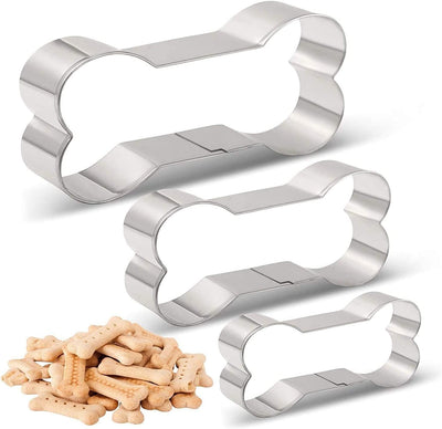 Set cortadores galletas hueso perro acero inox