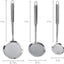 3 Pzas cucharas espumadera grasa acero inox malla fina