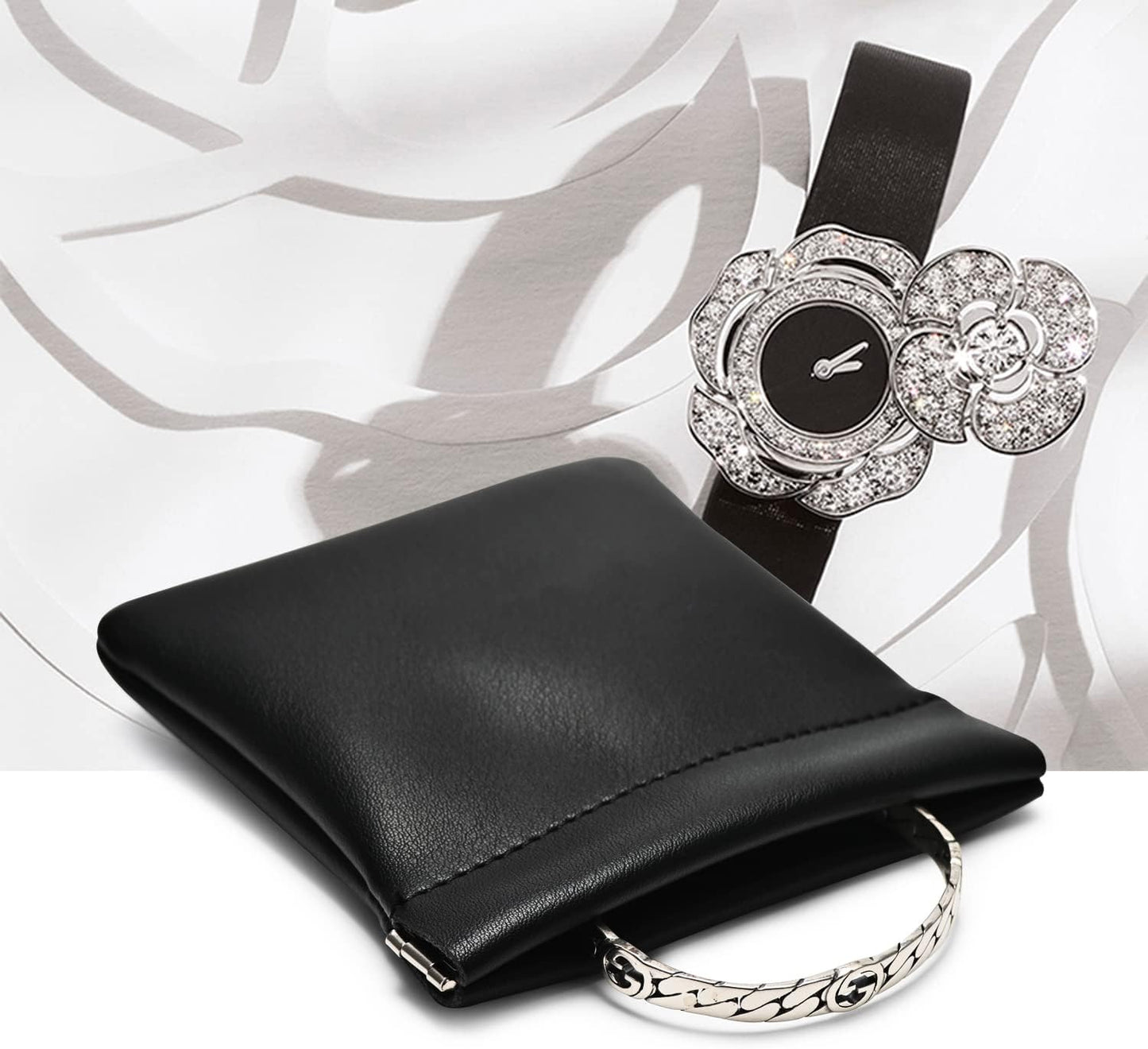 Bolso viaje cuero PU para regalo fiestas bodas Navidad negro