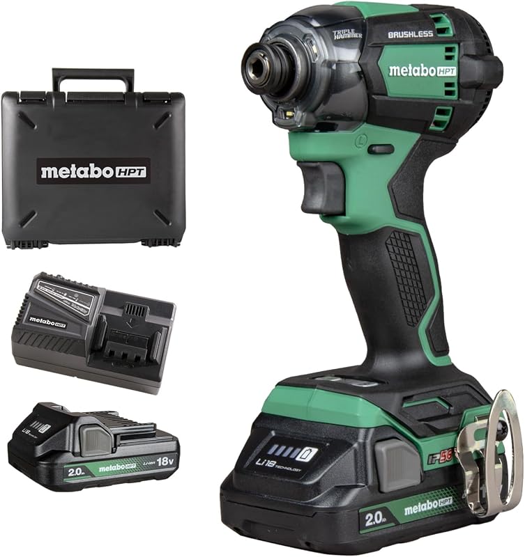Controlador impacto inalámbrico 18V 1/4pulg con 2 baterías
