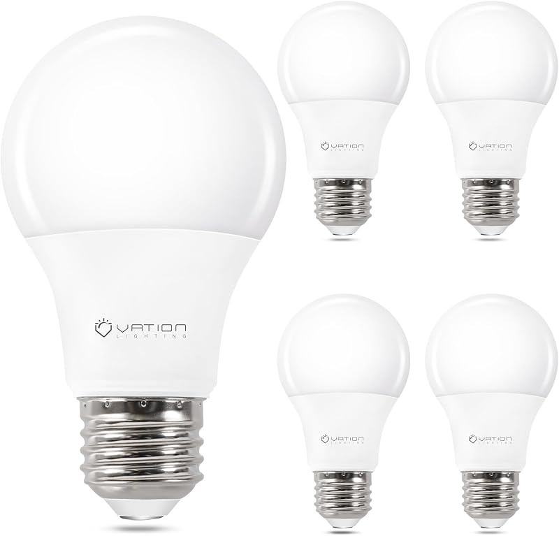 4 Bombillas LED A19 3000K 5W ETL/UL Base E26