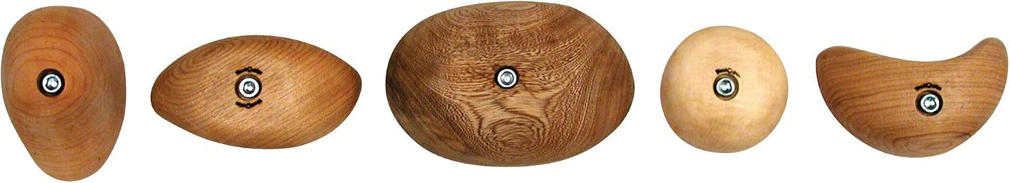 Pack 5 agarres madera surtidos