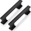 10 Manijas Gabinete Negro Mate 3 3/4" Resistentes Corrosión