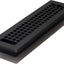 Registro piso celosía 2x12pulg color negro