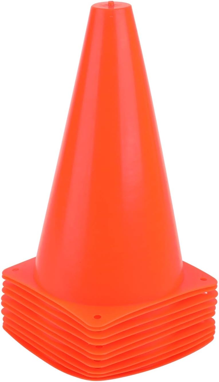 Conos de tráfico plástico 9pulg para entrenamiento deportivo