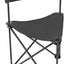 Silla caza campamento acero plegable 3 patas asiento tela