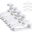 Perchas bebé set 20 blancas colgador ajustable 11-14pulg
