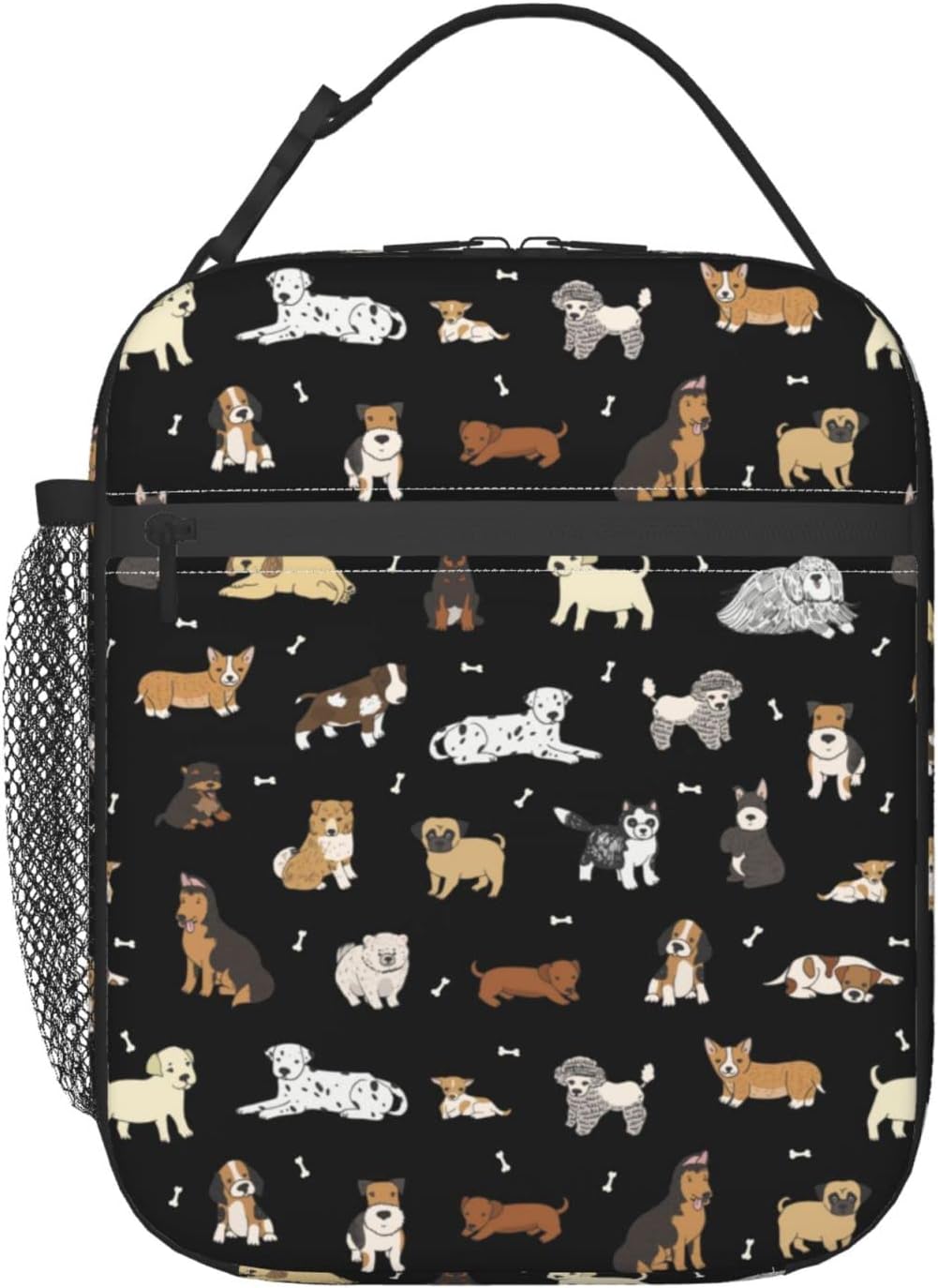 Bolsa almuerzo perro aislada para escuela trabajo