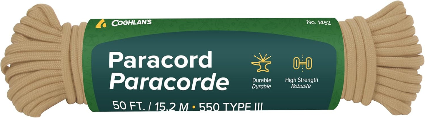 Cordón nailon 50ft 550lb color marrón