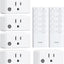 Interruptor luz inalámbrico 200pies 5 salidas 2 controles