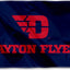 Bandera letras rojas Dayton Flyers