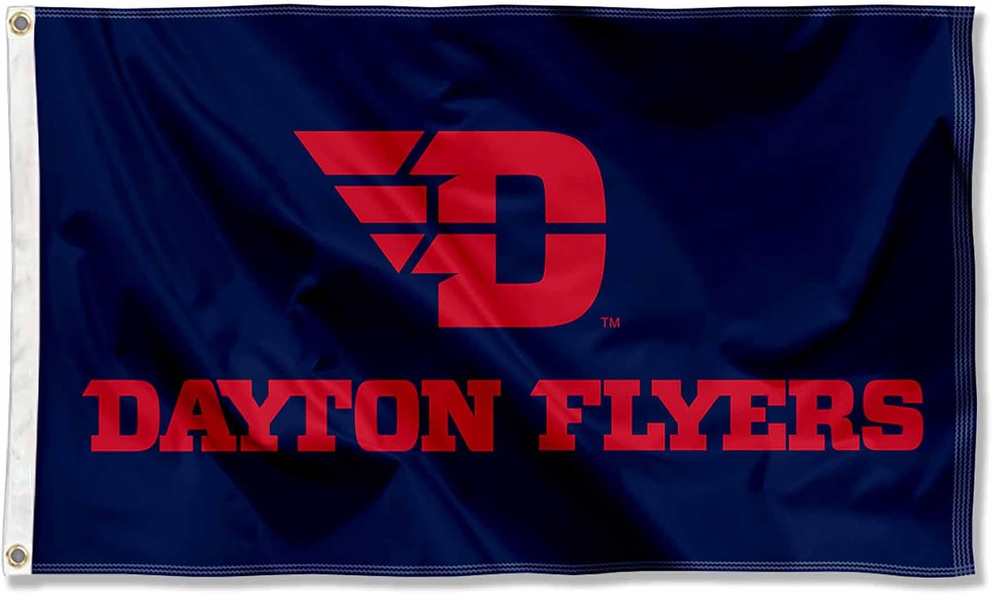 Bandera letras rojas Dayton Flyers
