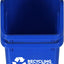 Contenedor reciclaje apilable 6gal azul libre BPA set 2