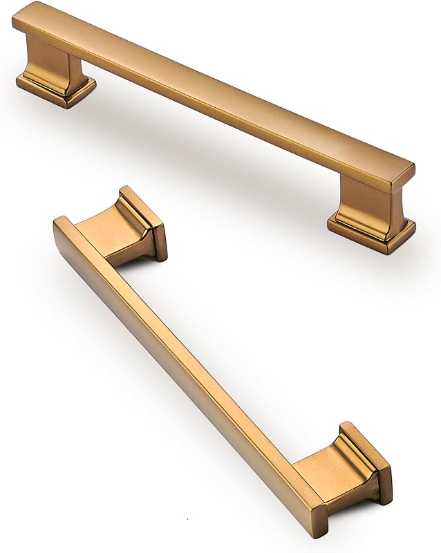 10 Manijas Cocina Bronce Champán 6" 5" Centro Agujero