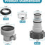 4 Conectores manguera piscina 1.25-1.5" Intex