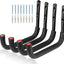 Percha herramientas 12.7pulg set 4 ganchos pared negro rojo