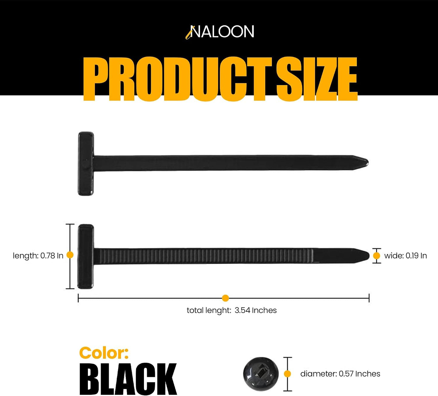 100 Hebillas Nailon Universal para Ataduras Cables Resistentes UV