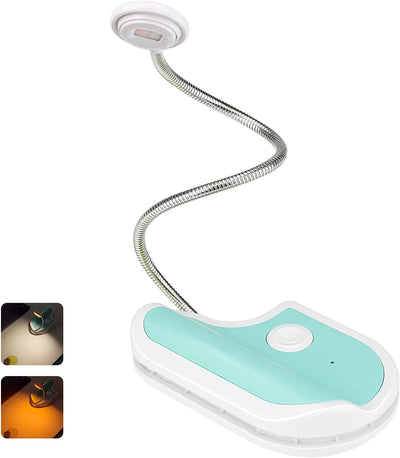 Luz lectura LED portátil para niños con cuello giratorio