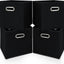 Set 4 Cubos Tela Negra 11x11x11" Plegables