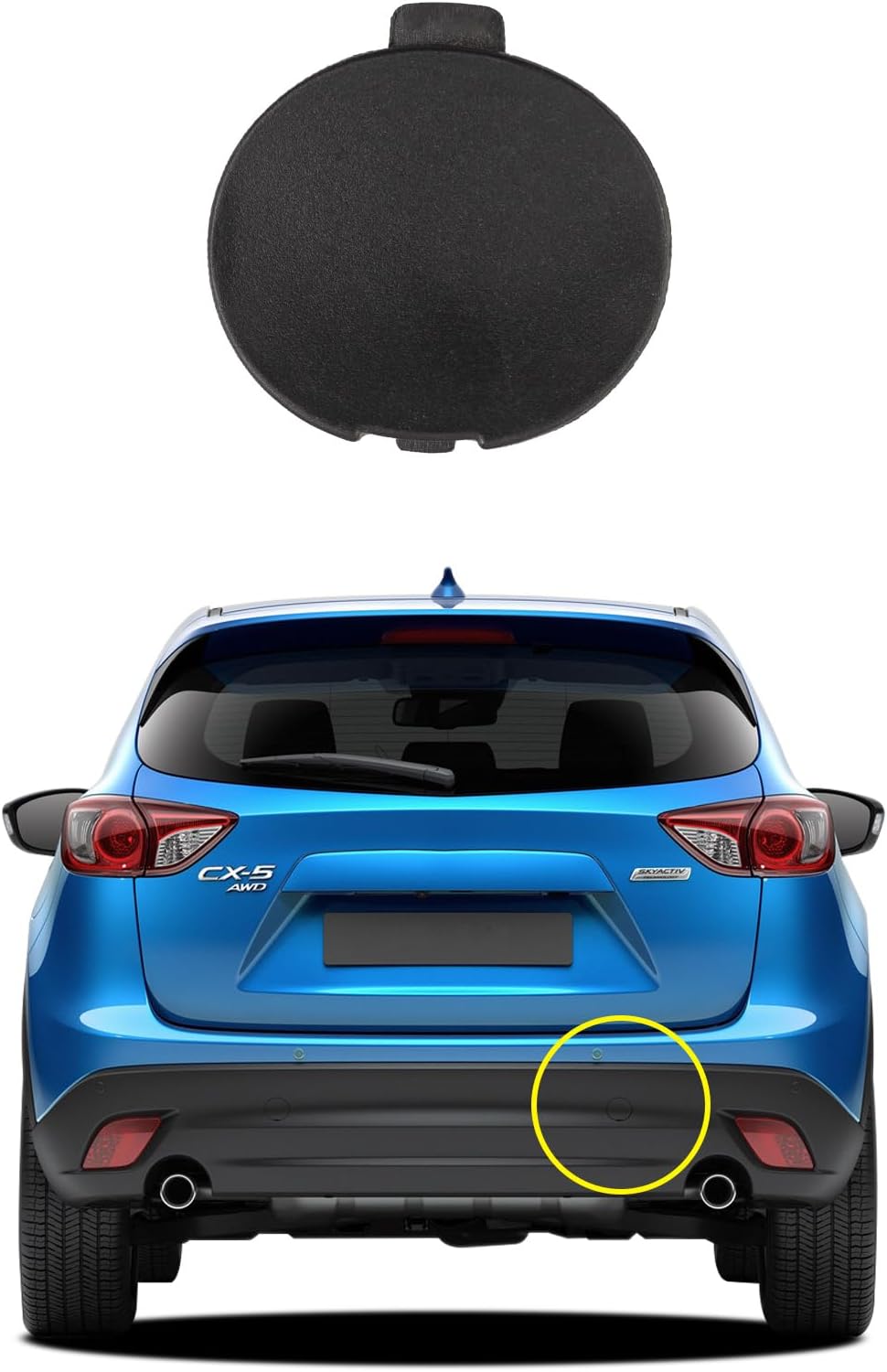 Tapa gancho remolque comp Mazda CX