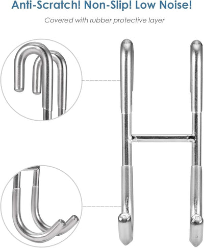 Set escobilla ducha 12pulg con gancho puerta plateado