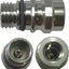 Adaptador A/C Schrader con núcleos reemplazables 25 pzas
