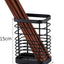 Soporte utensilios acero inox encimera escurridor negro