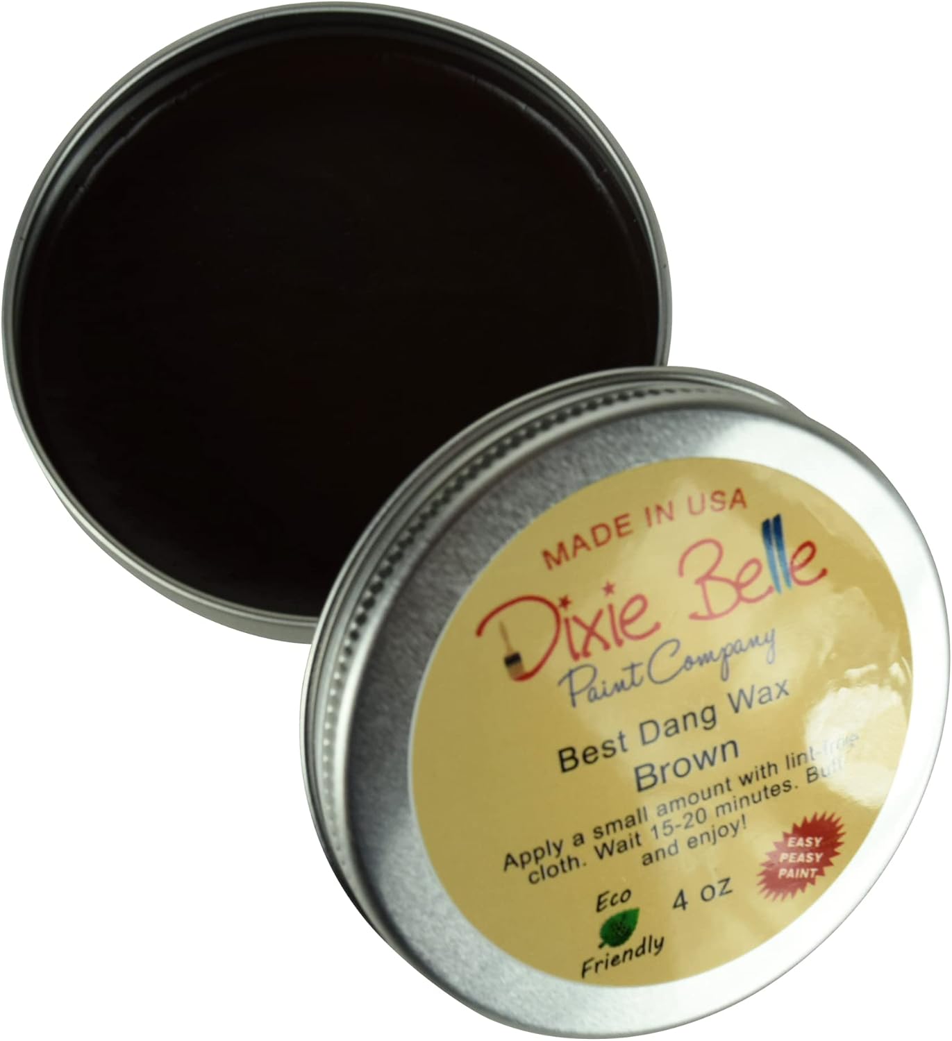 Cera para muebles DIY acabado marrón 113g