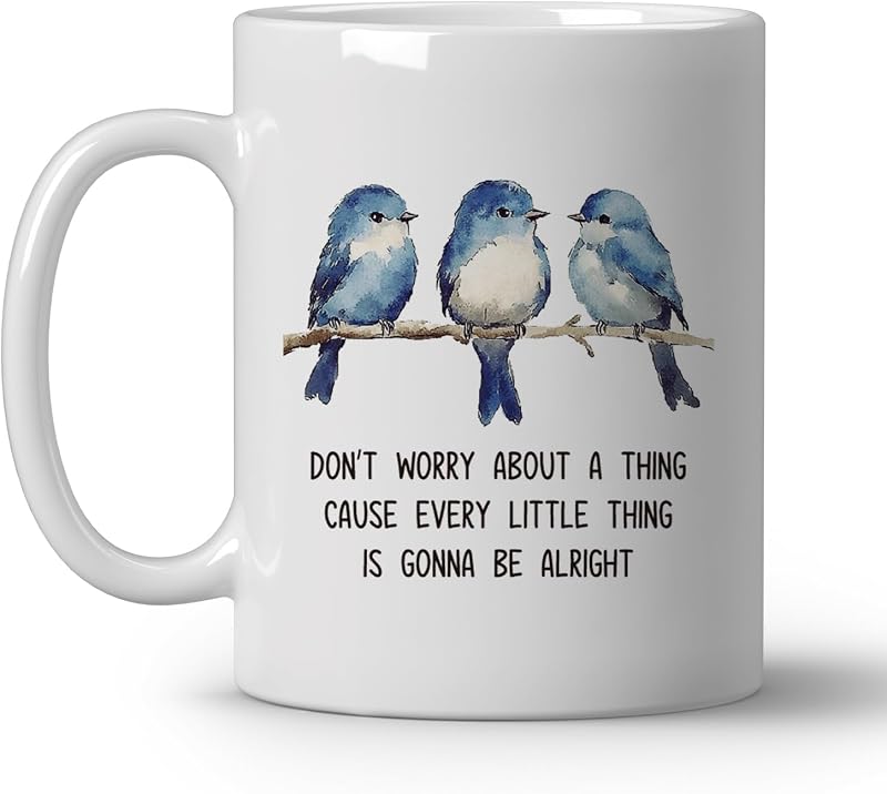 Taza cerámica café 11oz texto inglés blanco