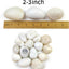 Rocas blancas de río 5lb 2-3" decorativas para paisajismo
