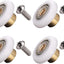 4 Ruedas Acero Inox 0.748pulg Ducha Color Blanco
