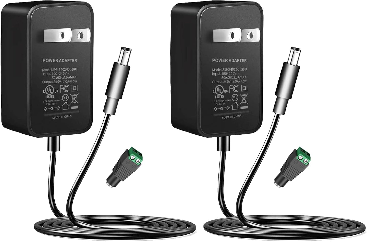 Adaptador 24V CC 100-240V CA para tiras LED cámara CCTV
