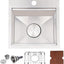 Fregadero acero inox 15x15" para barra cocina
