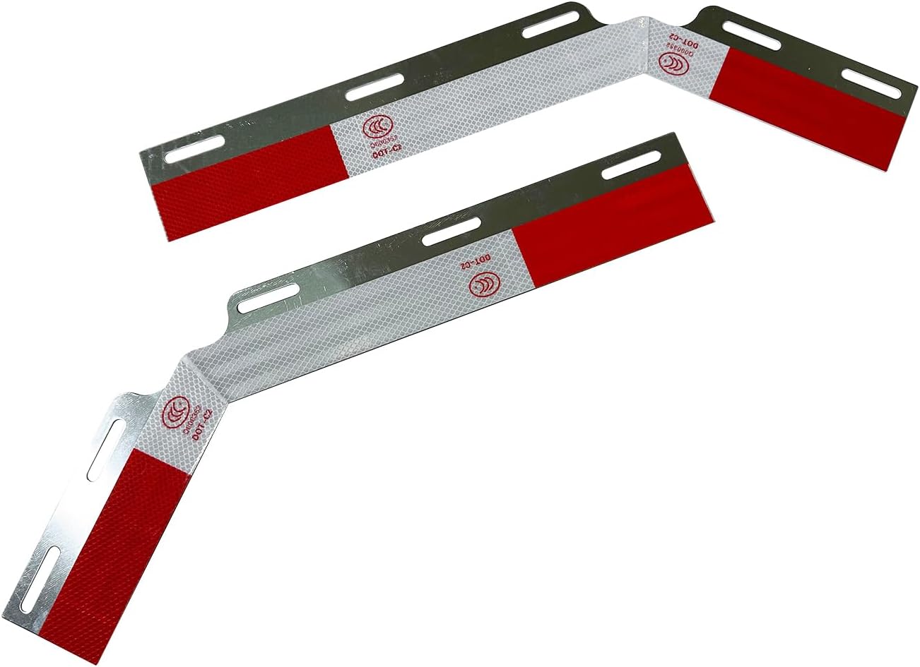 Tiras reflectoras aluminio para semirremolque 2 Uds