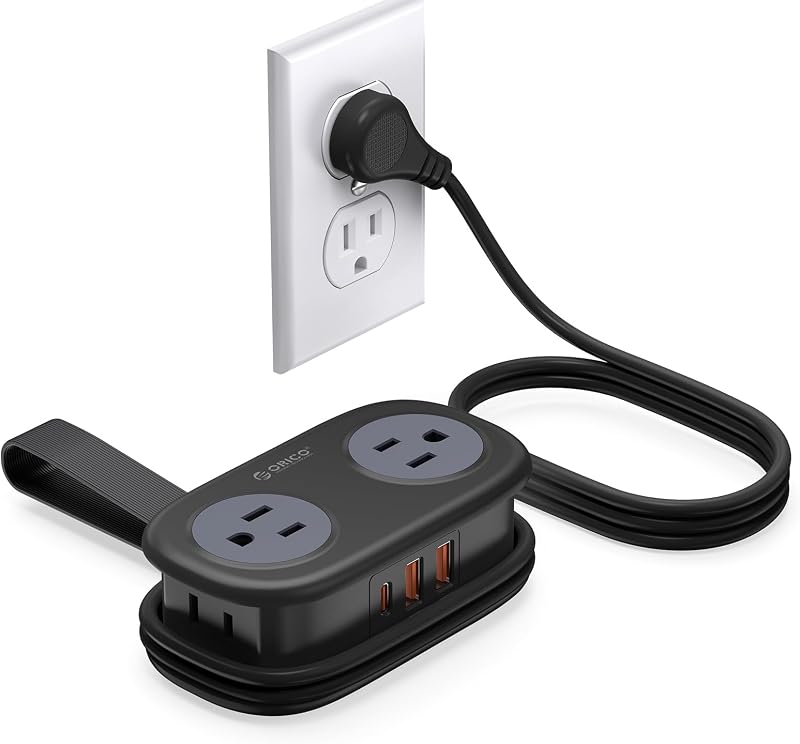 Regleta alimentación viaje PD20W 4 salidas USB USB-C
