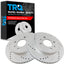 Rotores freno delanteros perforados Saturn SC SL SW 91-02