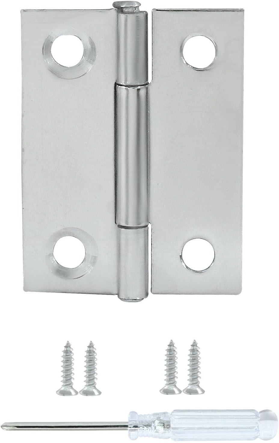 20 Bisagras Acero Inox 1.5pulg con S de Montaje para Caja Madera