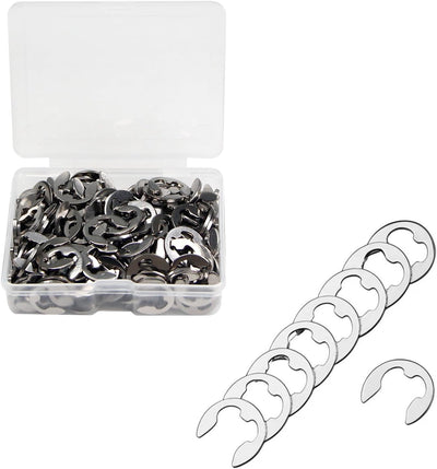 200 Pzas E-clip 6mm Acero Inox 304 para Ejes y Válvulas