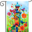 Bandera jardín pájaros 12x18pulg doble cara