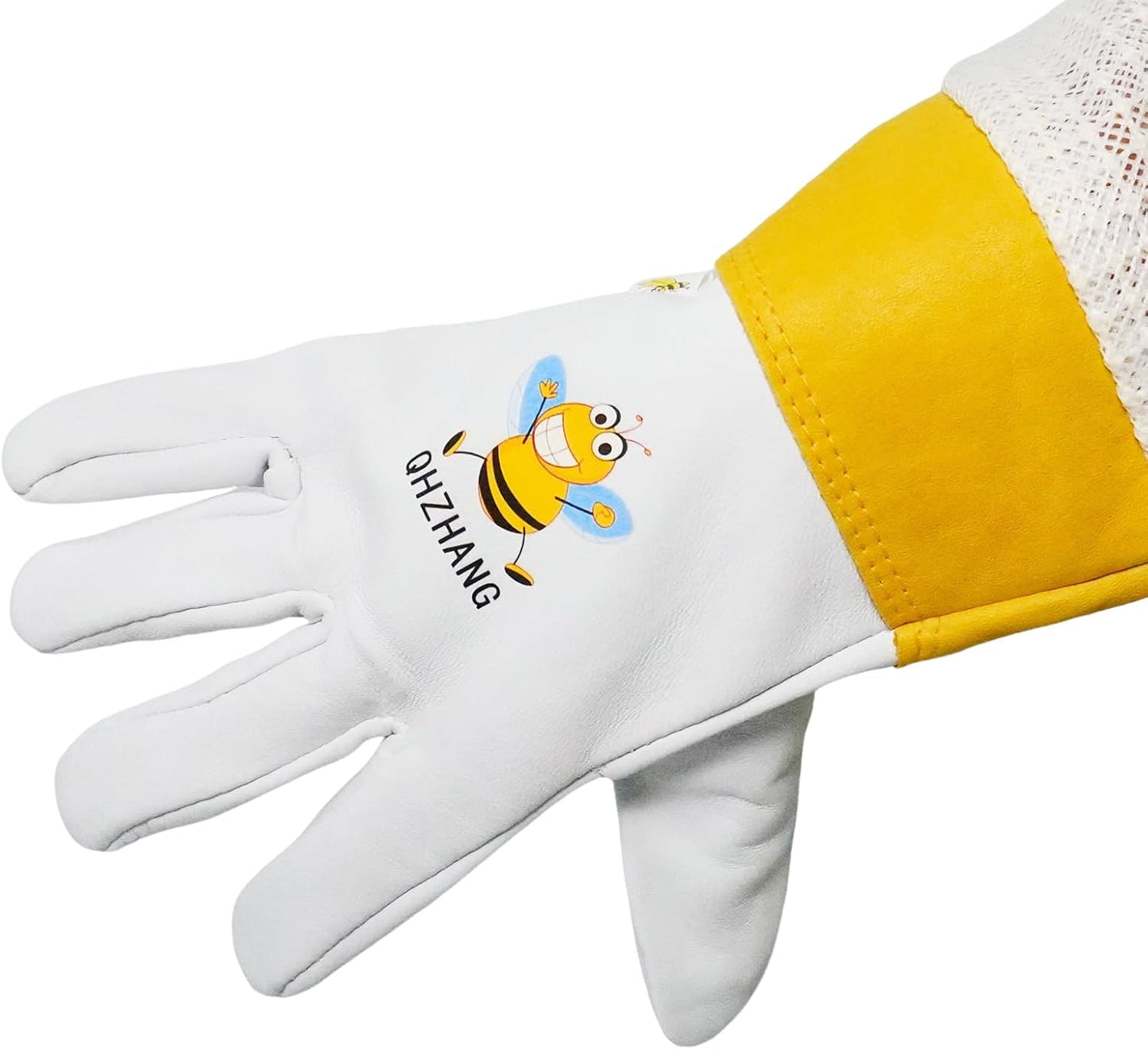 Guantes apicultura piel cabra 3 capas puño elástico unisex